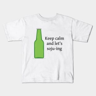 Keep Calm Let's Soju Kids T-Shirt